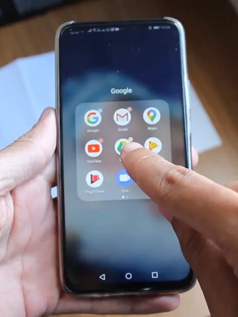 Ícone do Google Drive dentro da pasta de apps do Google no Android